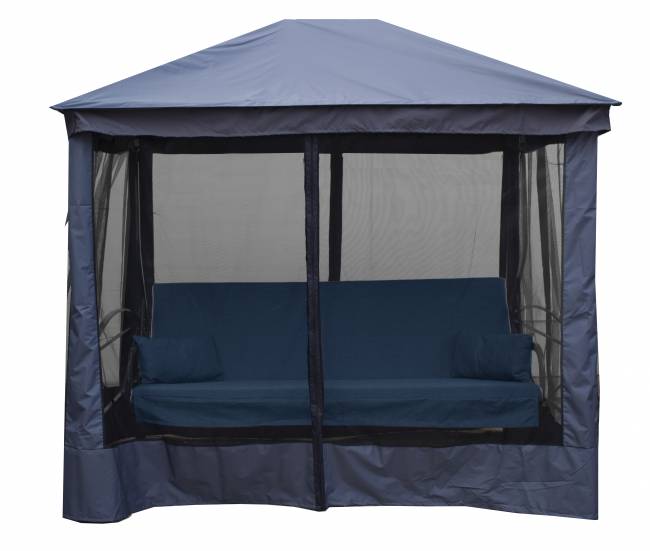 Качели -шатер 4-х местные Монреаль Премиум Делюкс (каркас серый, м/э джинс рис.нет) Качели -шатер 4-х местные Монреаль Премиум Делюкс (каркас серый, м/э джинс рис.нет)