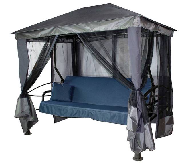 Качели -шатер 4-х местные Монреаль Премиум Делюкс (каркас серый, м/э джинс рис.нет) Качели -шатер 4-х местные Монреаль Премиум Делюкс (каркас серый, м/э джинс рис.нет)