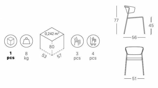 Кресло деревянное Scab Design, Lisa Кресло деревянное Scab Design, Lisa
