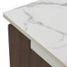 Стол ESMIR 160 MATTE ARABESCATO SOLID CERAMIC/ орех, ®DISAUR