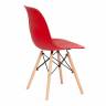 Стул CINDY (EAMES) (mod. 001) / 1 шт. в упаковке дерево бук/металл/сиденье пластик, 51x46x82.5см, красный/red красный/red дерево бук/металл/сиденье пластик