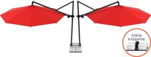 Зонт профессиональный двухкупольный Ø3.5х8.1 м Banana Plus Double Ø3500х8100 мм