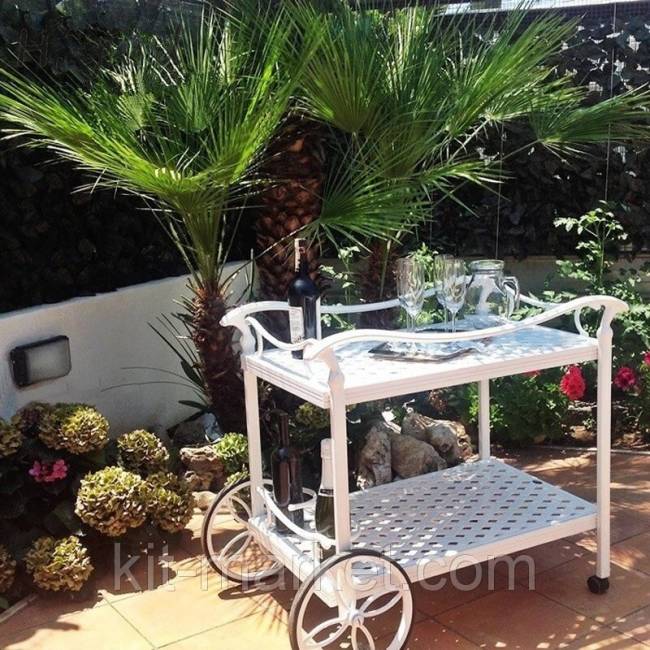 Сервировочный стол из литого алюминия Сервировочный стол из литого алюминия