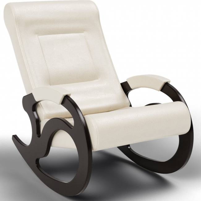 Кресло-качалка Вилла, экокожа крем