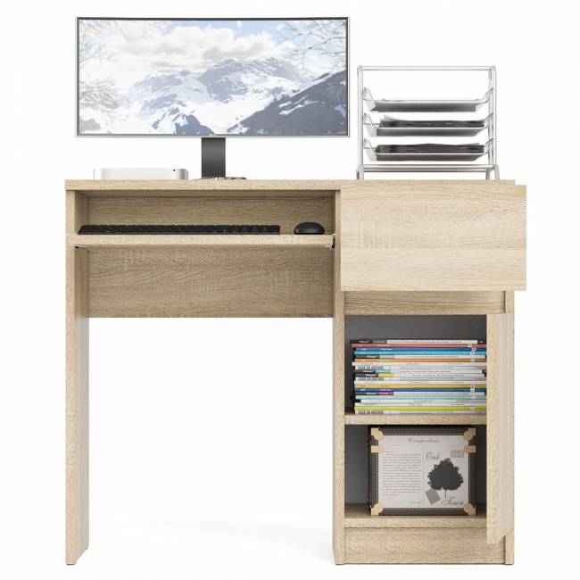 Стол компьютерный Мори МС-1 правый цвет дуб сонома Стол компьютерный Мори МС-1 правый цвет дуб сонома