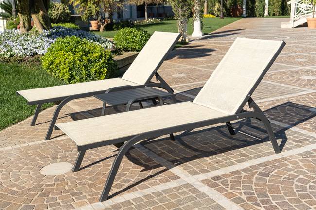 Шезлонг-лежак металлический Style 1970х620х400 мм Шезлонг-лежак металлический Style 1970х620х400 мм