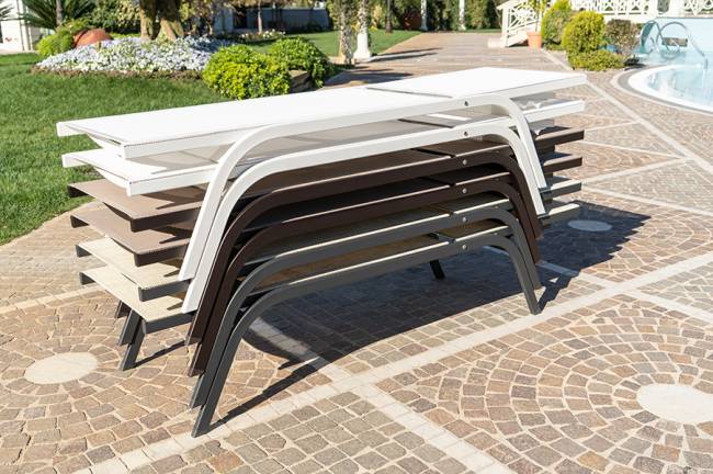 Шезлонг-лежак металлический Style 1970х620х400 мм Шезлонг-лежак металлический Style 1970х620х400 мм