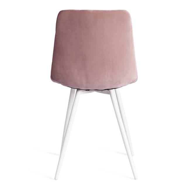 Стул CHILLY (mod. 7095-1) ткань/металл, 45x53х88 см, высота до сиденья 50 см, лавандовый barkhat 17/белый (Комплект из 4 шт.)