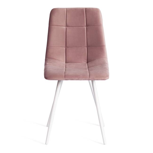 Стул CHILLY (mod. 7095-1) ткань/металл, 45x53х88 см, высота до сиденья 50 см, лавандовый barkhat 17/белый (Комплект из 4 шт.)