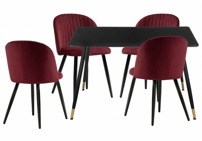 Cельда black / wine red